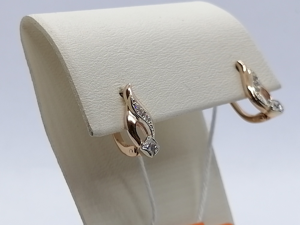 СЕРЬГИ С КАМНЯМИ (Au 585)