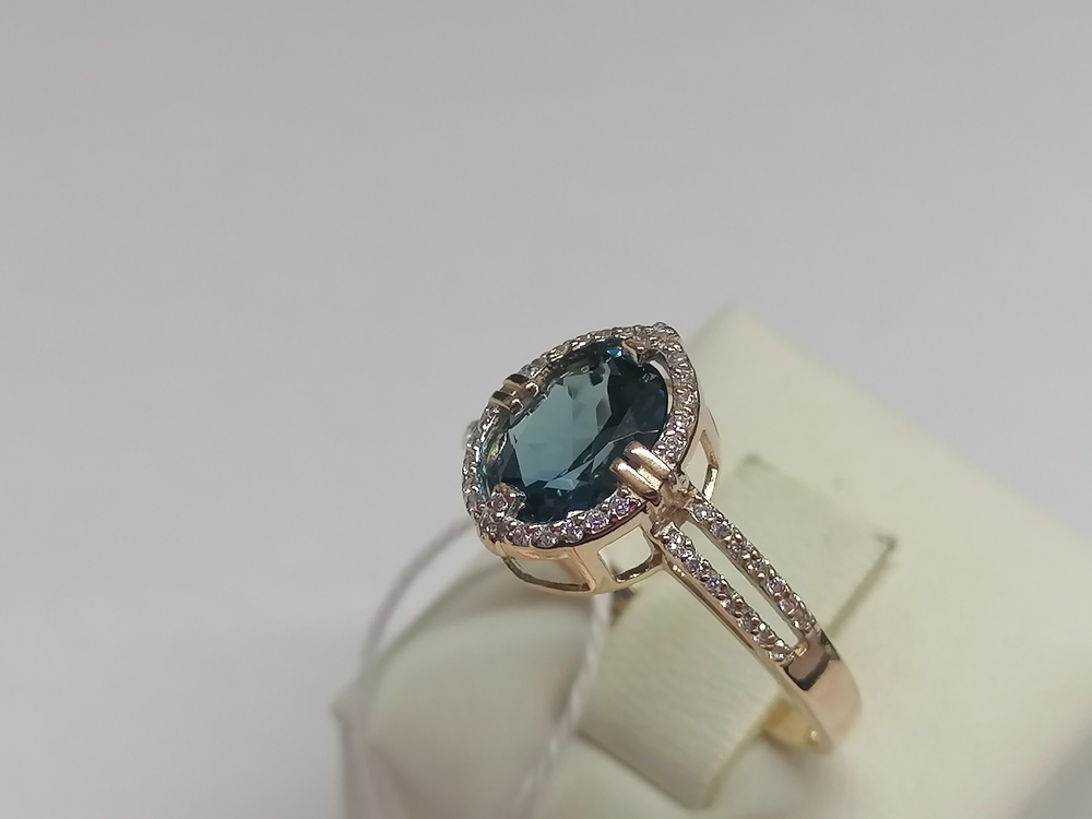 КОЛКМИ585 КОЛЬЦО С КАМНЯМИ (Au 585)