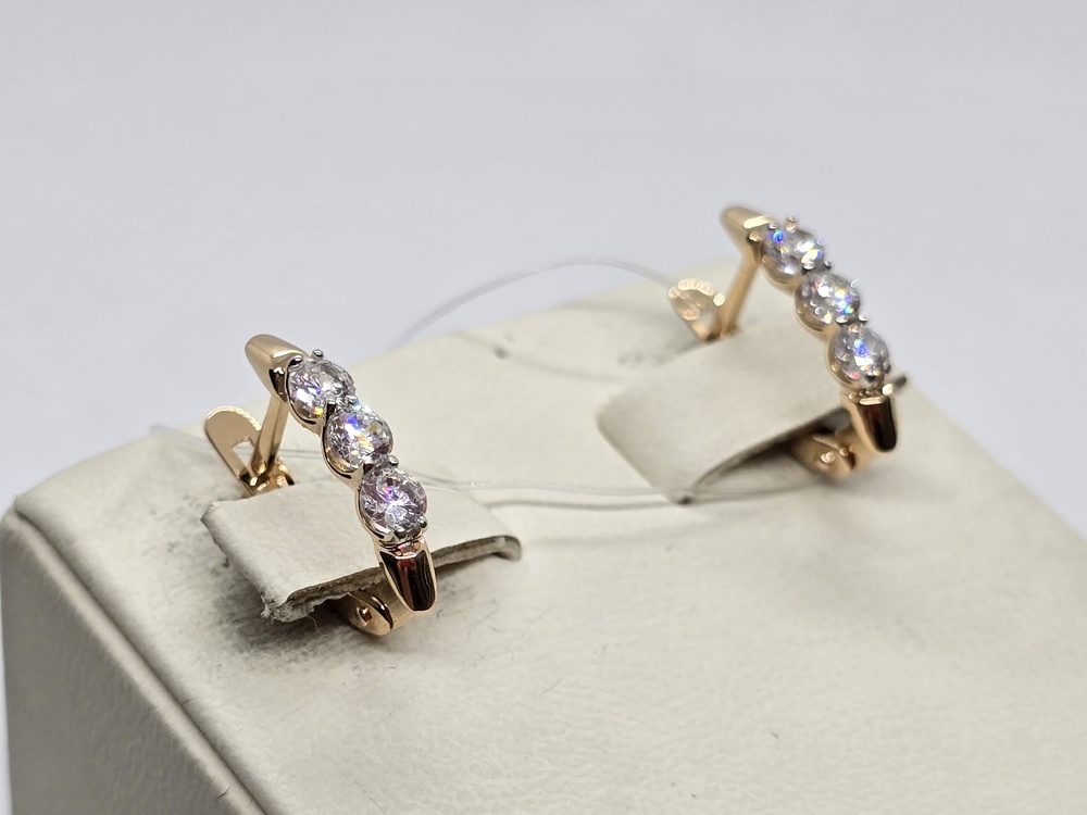 СЕРЬГИ С КАМНЯМИ (Au 585)