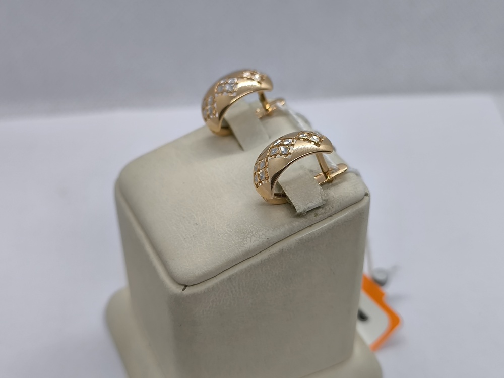 СБКМ585 СЕРЬГИ БЕЗ КАМНЯ (Au 585)