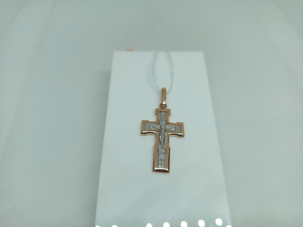 ПОДВЕСКА КРЕСТ БЕЗ КАМНЯ (Au 585)
