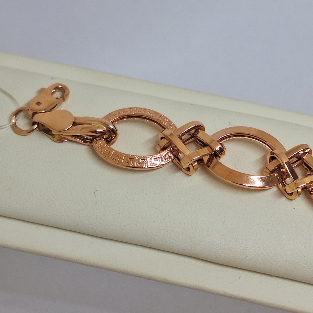 БРАСЛЕТ ПУСТОТЕЛЫЙ Фантазия (Au 585)