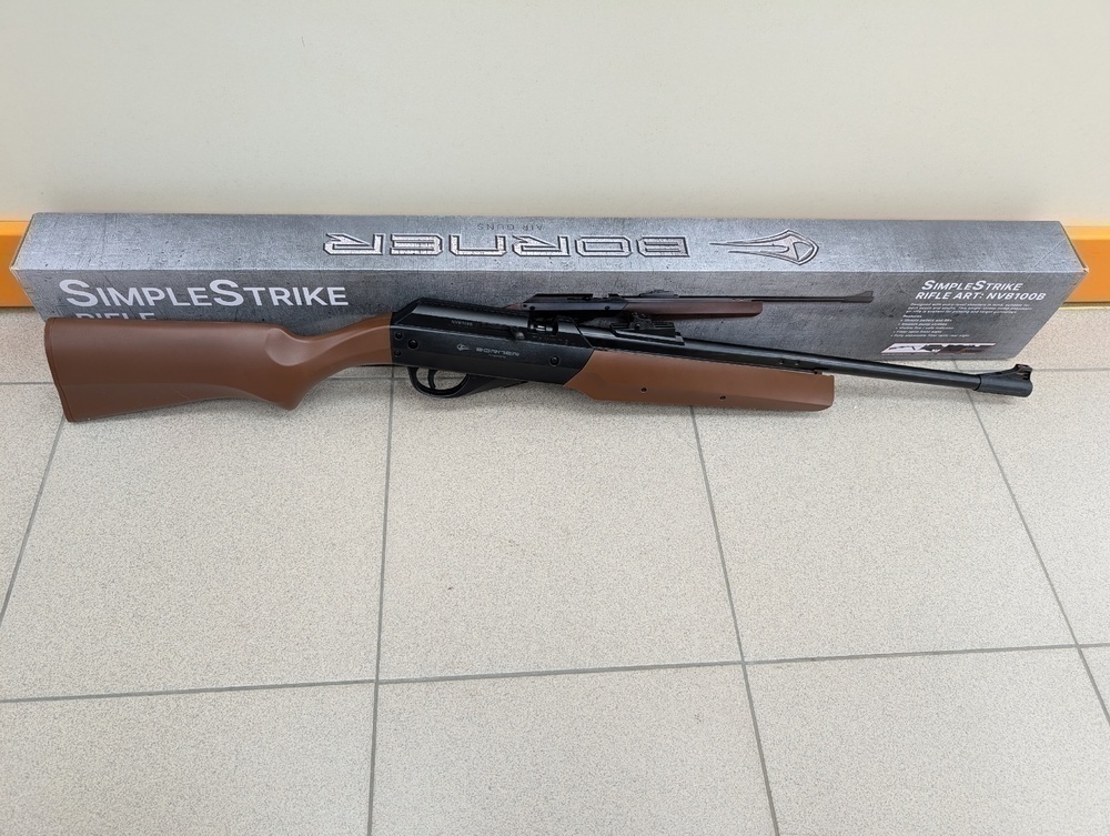 Пневматическая винтовка Borner SimpleStrike, Brown cal. 4,5 мм, 3Дж. (pump)