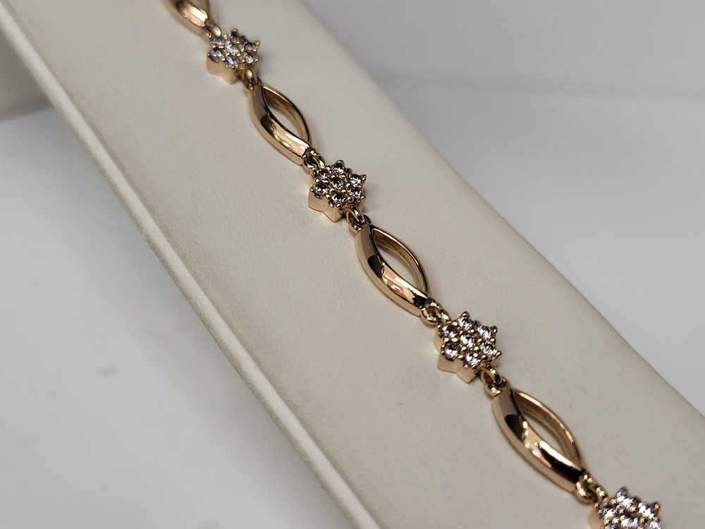 БРАСЛЕТ С КАМНЯМИ (Au 585)