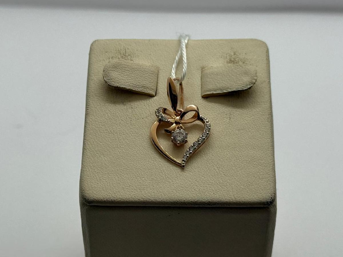 ПОДКМИ585 ПОДВЕСКА С КАМНЯМИ (Au 585)