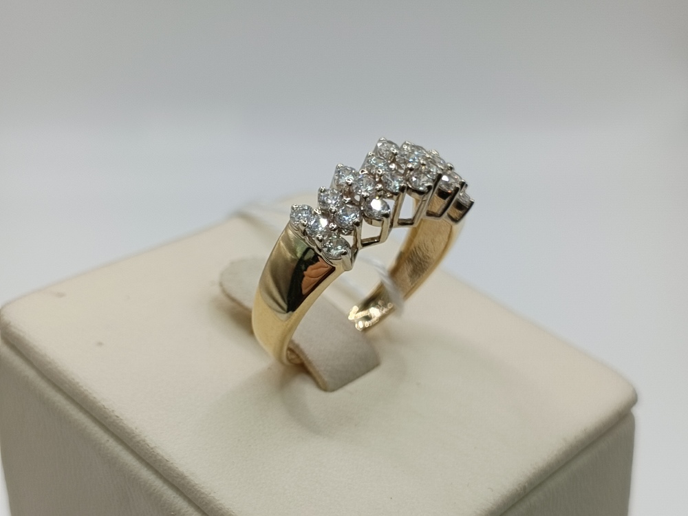 КОЛКМИ585 КОЛЬЦО С КАМНЯМИ (Au 585)