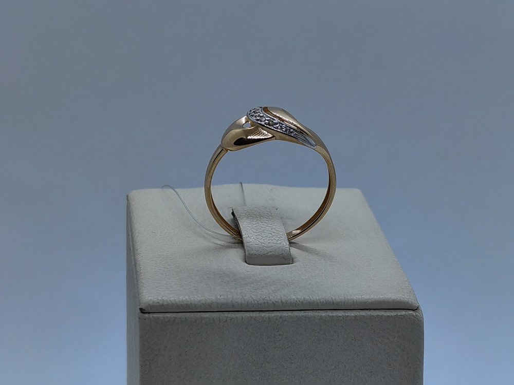 КОЛЬЦО С КАМНЯМИ (Au 585)