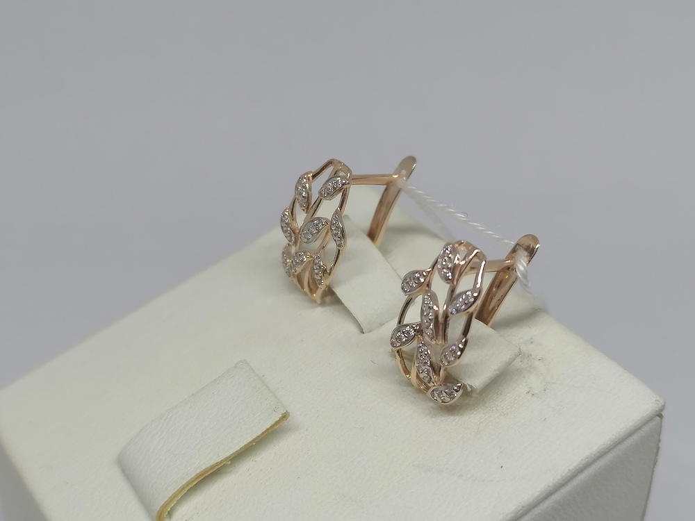 СЕРЬГИ С КАМНЯМИ (Au 585)