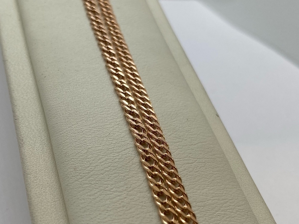 ЦЕПЬ ПУСТОТЕЛАЯ Ромб двойной (Au 585)