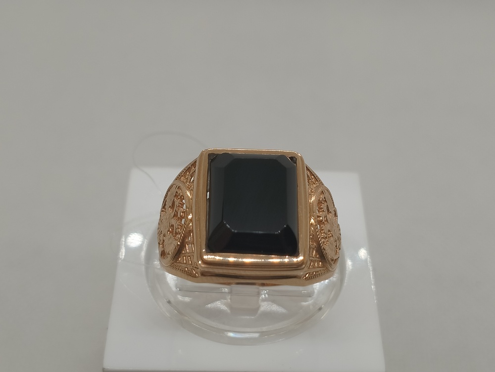 821466Аг.Ч КОЛЬЦО ПЕЧАТКА с камнем (Au 585) 821466Аг.Ч КОЛЬЦО ПЕЧАТКА с камнем (Au 585)