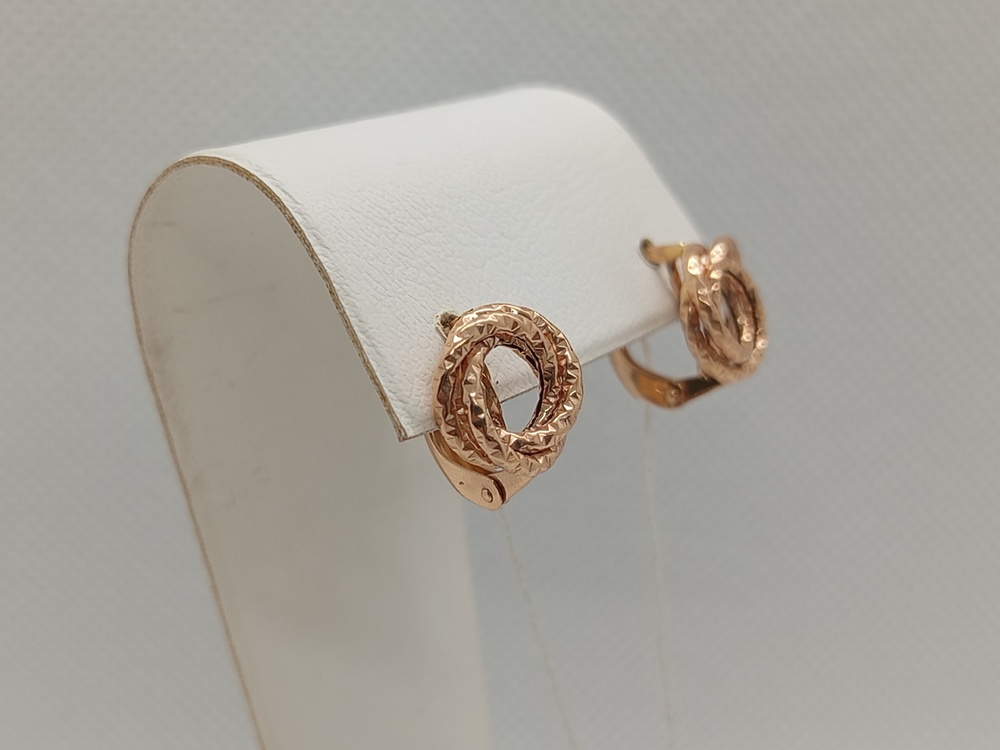 СЕРЬГИ БЕЗ КАМНЯ (Au 585)