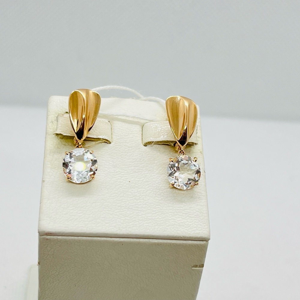 СЕРЬГИ С КАМНЕМ (Au 585)