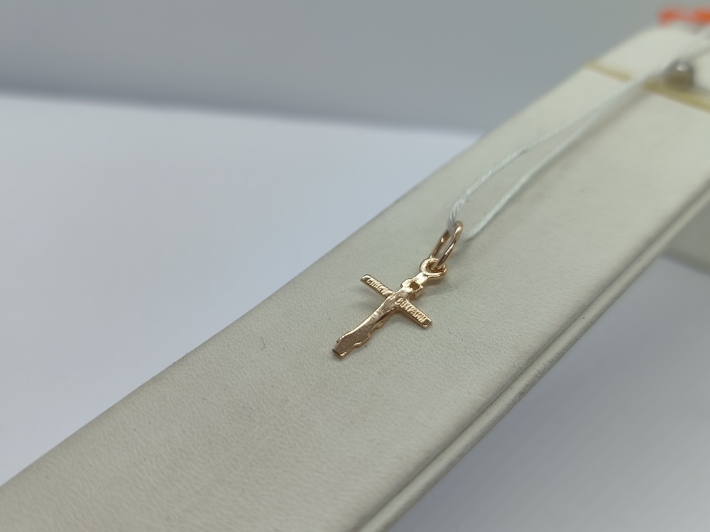 ПОДВЕСКА КРЕСТ БЕЗ КАМНЯ (Au 585)