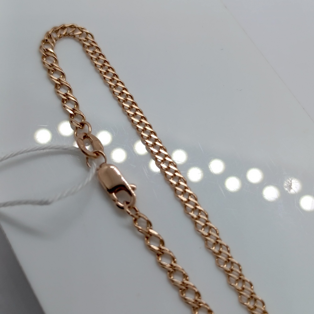 ЦЛР2585 ЦЕПЬ ПОЛНОВЕСНАЯ Ромб двойной (Au 585)