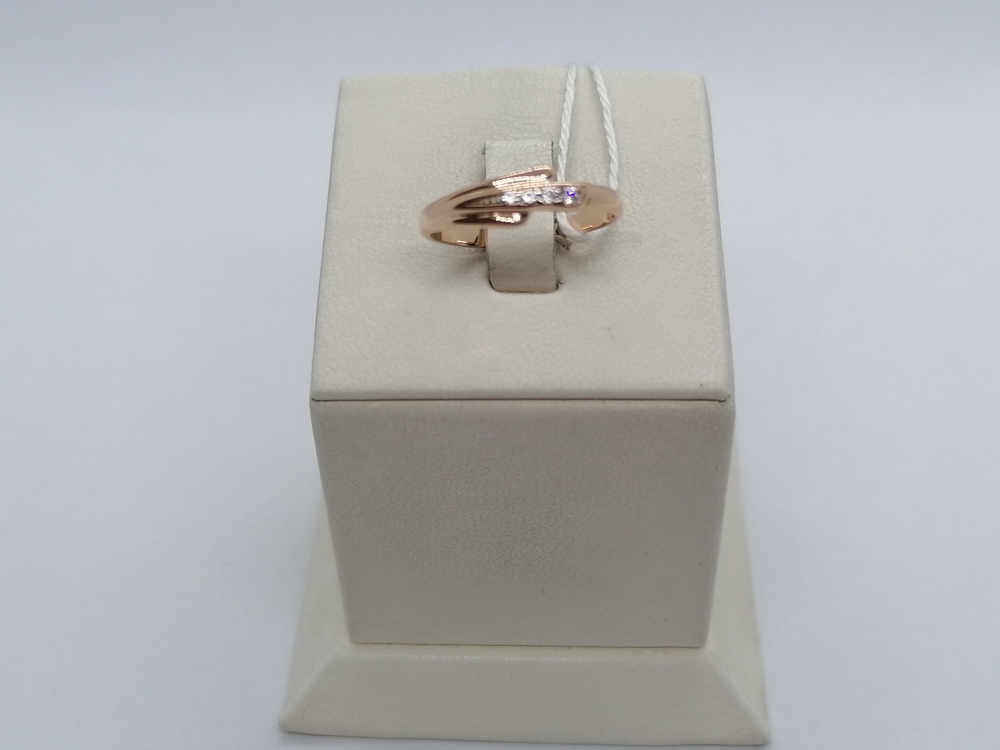 КОЛЬЦО С КАМНЯМИ (Au 585)