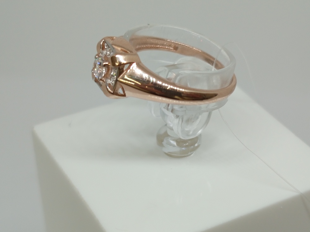 КОЛЬЦО С КАМНЯМИ (Au 585)