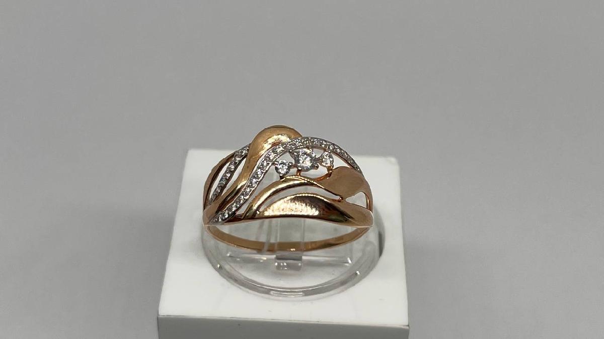 КОЛКМИ585 КОЛЬЦО С КАМНЯМИ (Au 585)