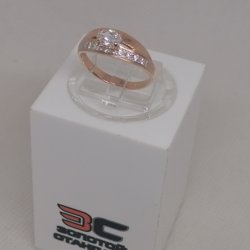 КОЛКМИ585 КОЛЬЦО С КАМНЯМИ (Au 585)