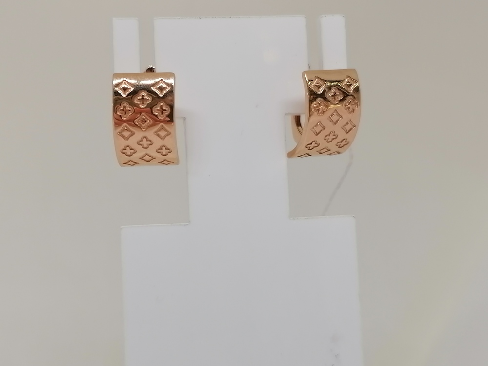 СЕРЬГИ БЕЗ КАМНЯ (Au 585)