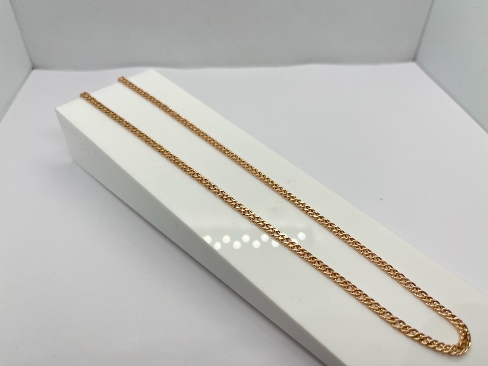 ЦЕПЬ ПУСТОТЕЛАЯ Ромб двойной (Au 585)