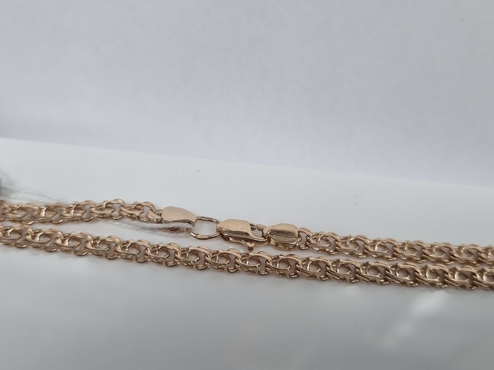 ЦЛБА585 ЦЕПЬ ПОЛНОВЕСНАЯ Бисмарк арабский (Au 585)