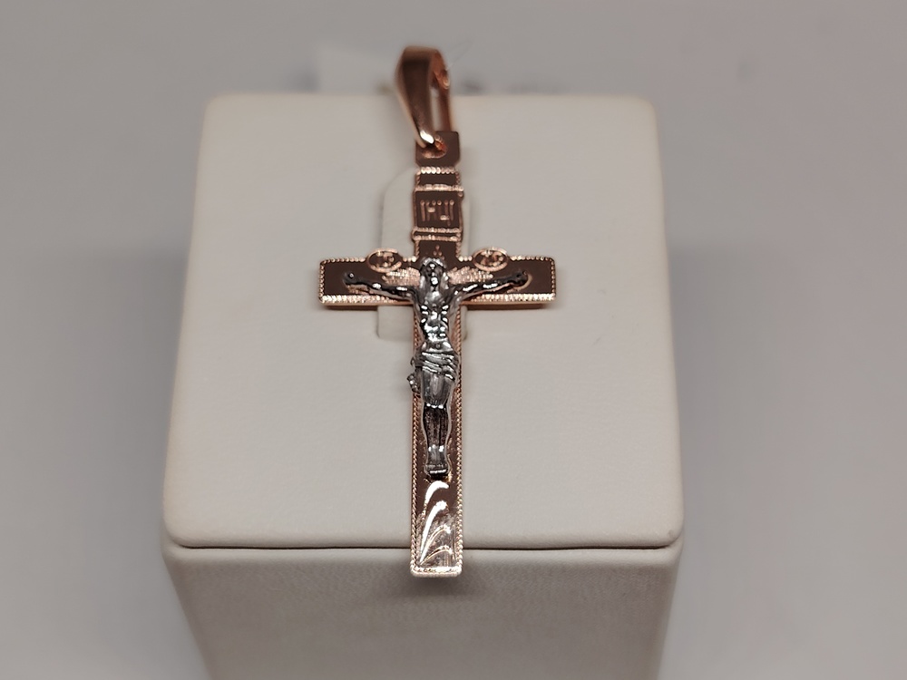 ПОДВЕСКА КРЕСТ без камня (Au 585)