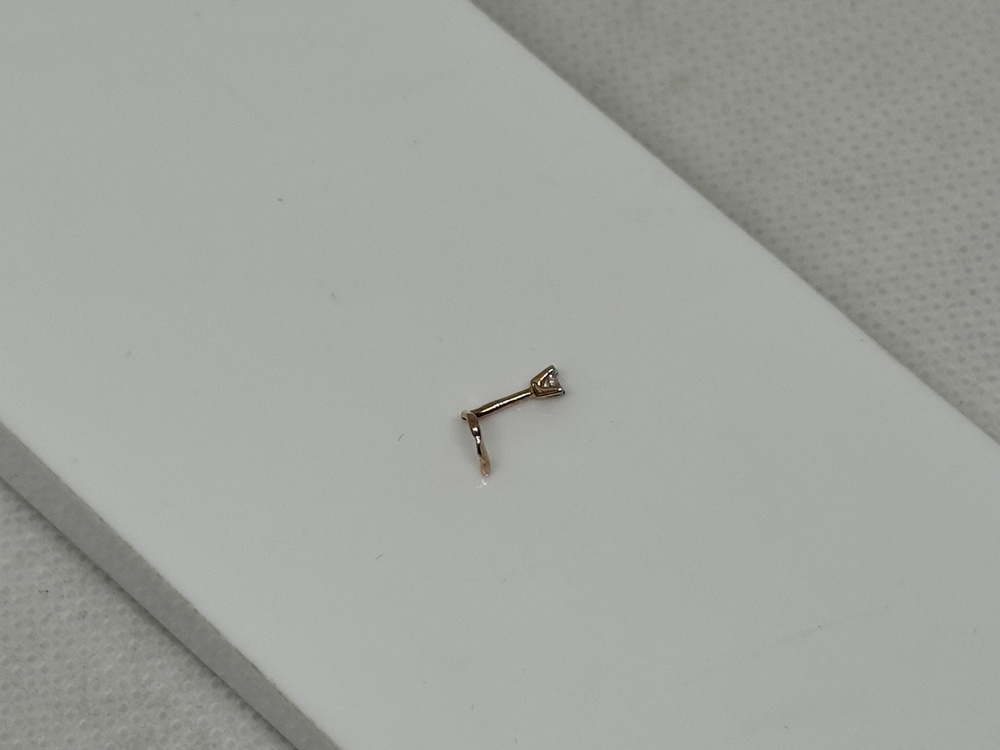 ПИРСИНГ С КАМНЕМ (Au 585)