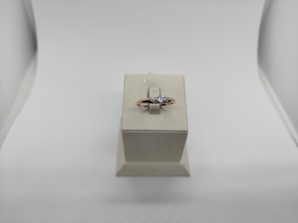 КОЛЬЦО С КАМНЯМИ (Au 585)