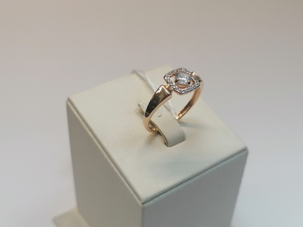 КОЛКМИ585 КОЛЬЦО С КАМНЯМИ (Au 585)