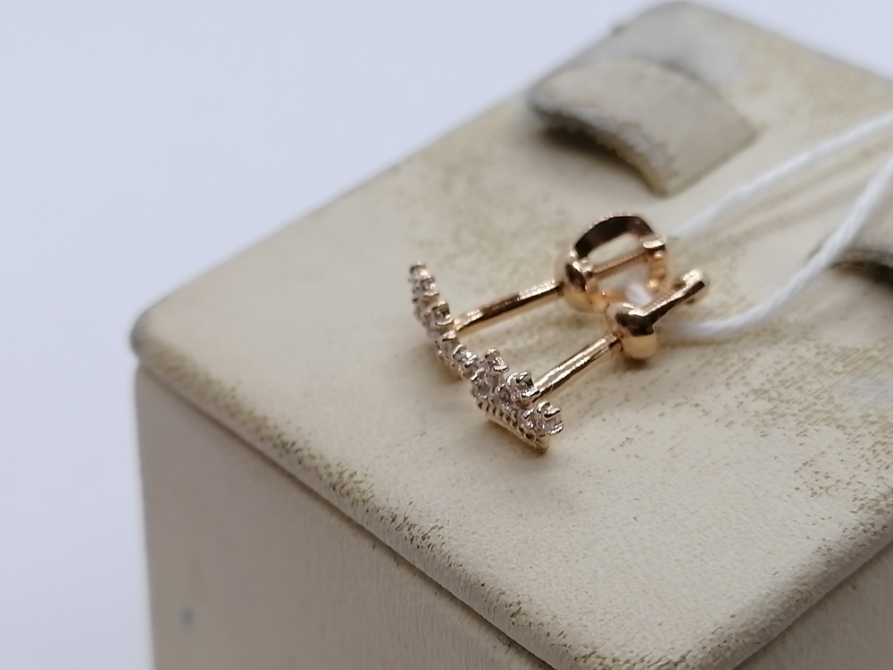 СПУС585 СЕРЬГИ ПУСЕТЫ (Au 585)