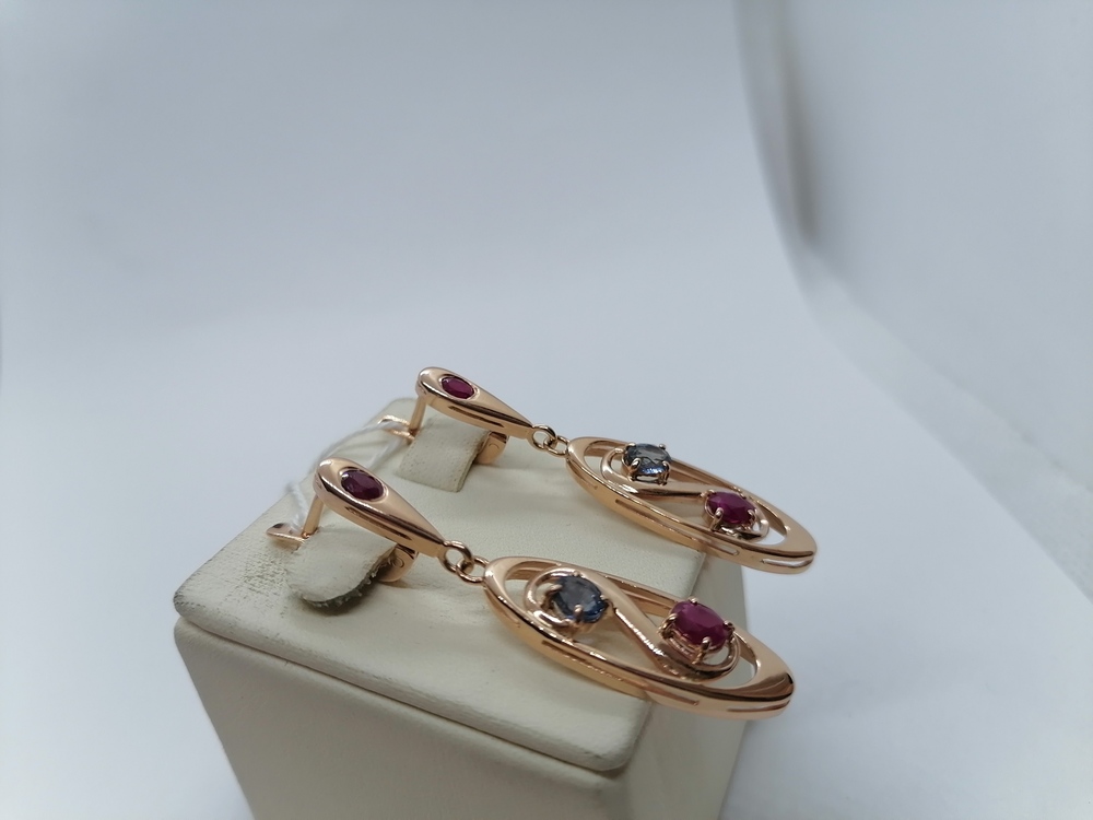 СЕРЬГИ С КАМНЯМИ (Au 585)