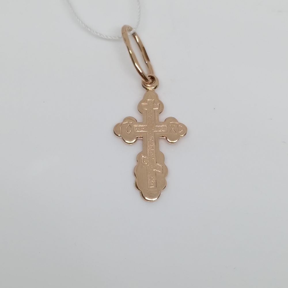ПОДВЕСКА КРЕСТ БЕЗ КАМНЯ (Au 585)