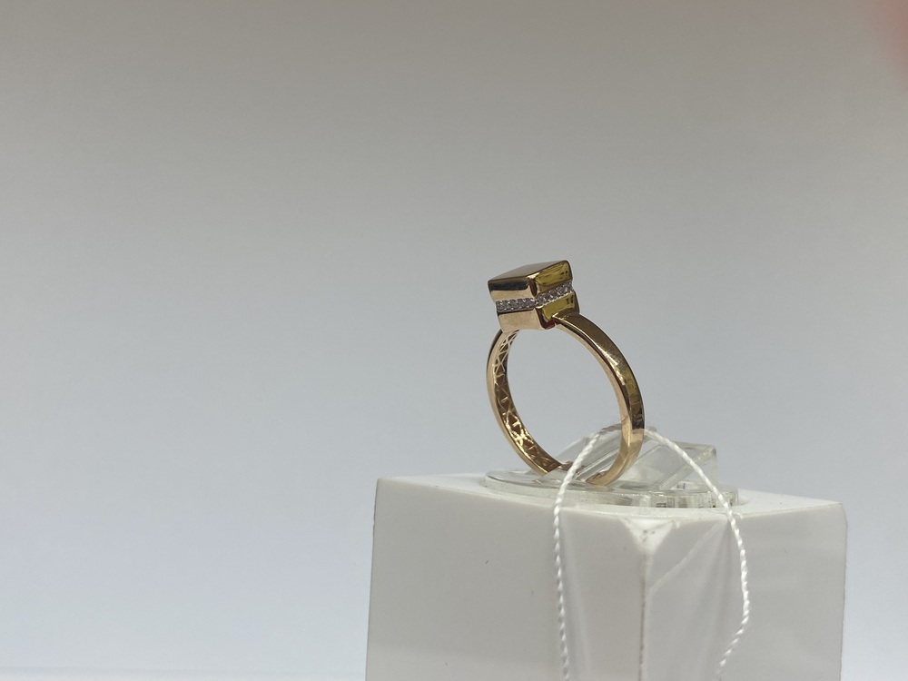 КОЛЬЦО С КАМНЯМИ (Au 585)