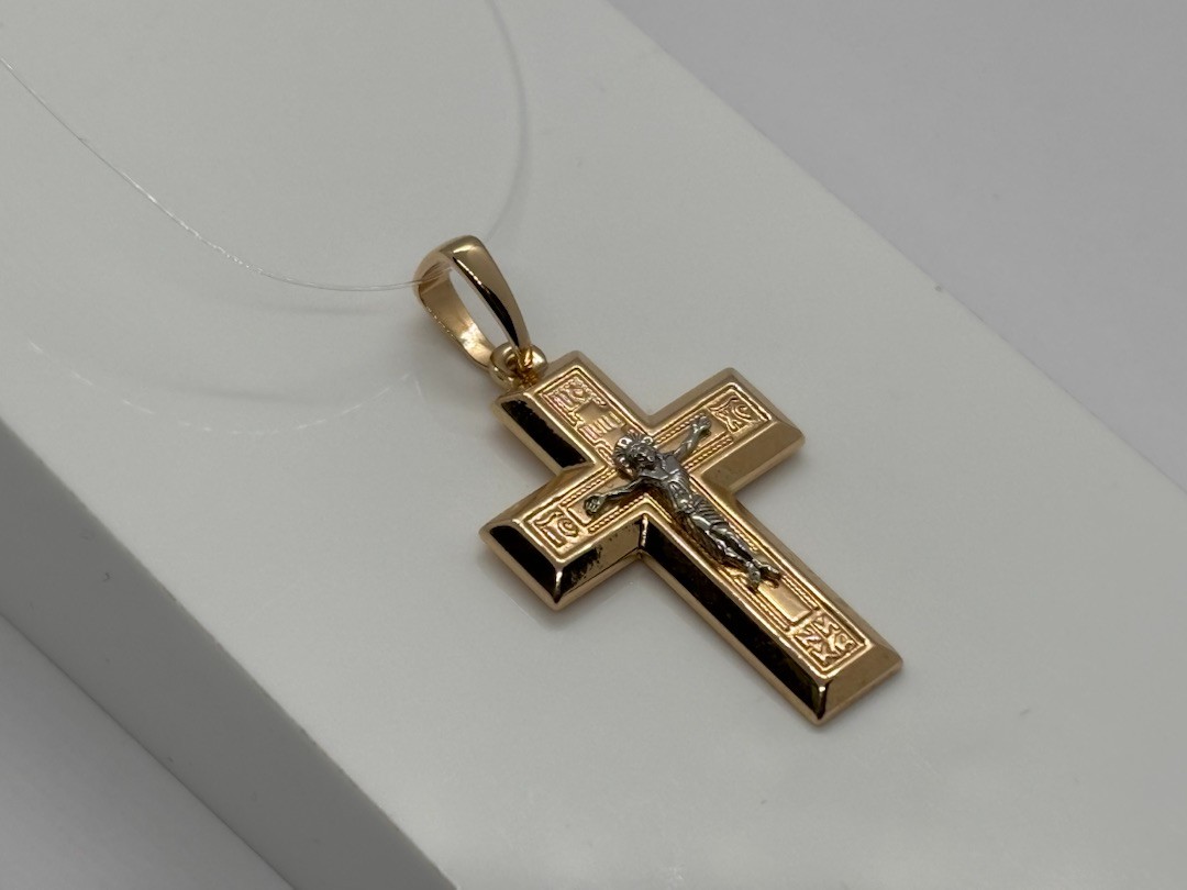 ПОДВЕСКА КРЕСТ без камня (Au 585)