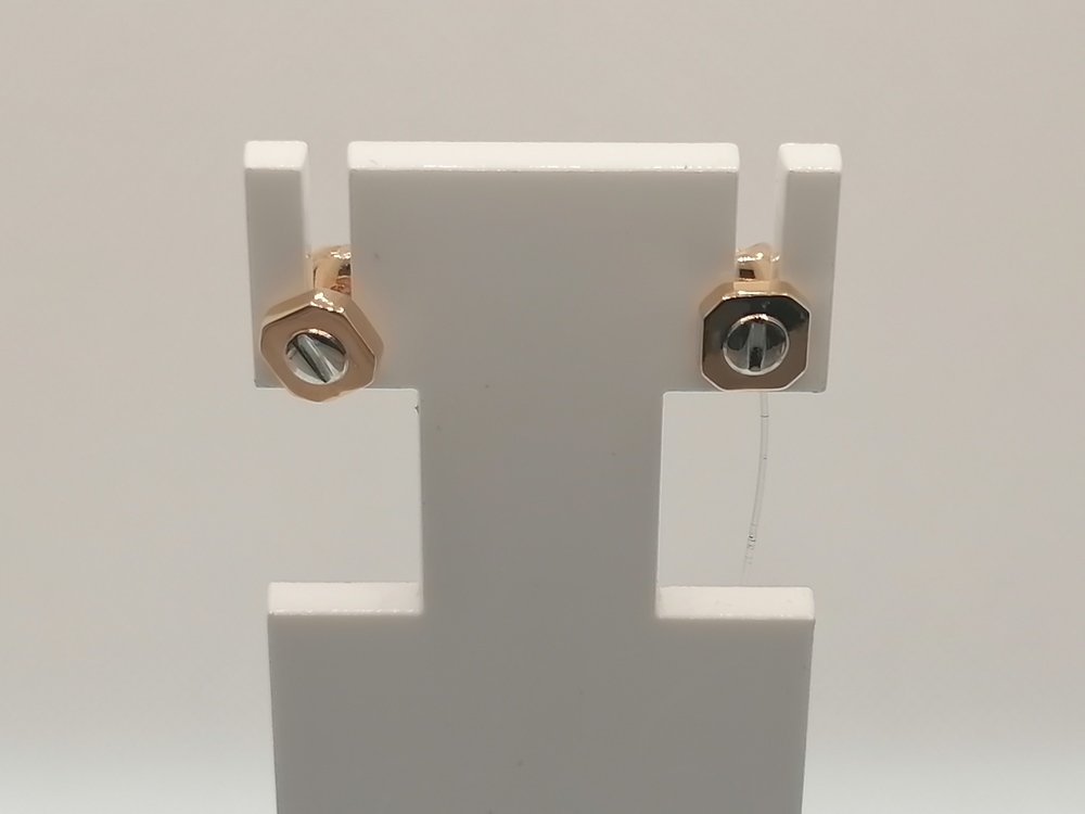 СЕРЬГИ ПУСЕТЫ без камня (Au 585)