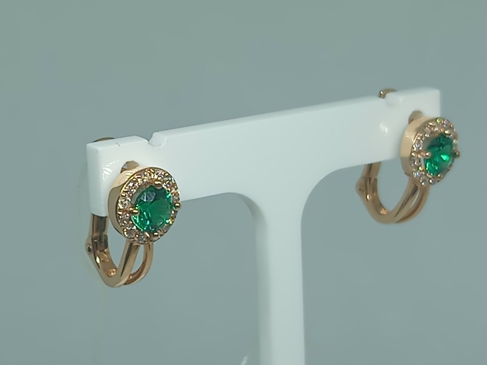 СЕРЬГИ С КАМНЯМИ (Au 585)