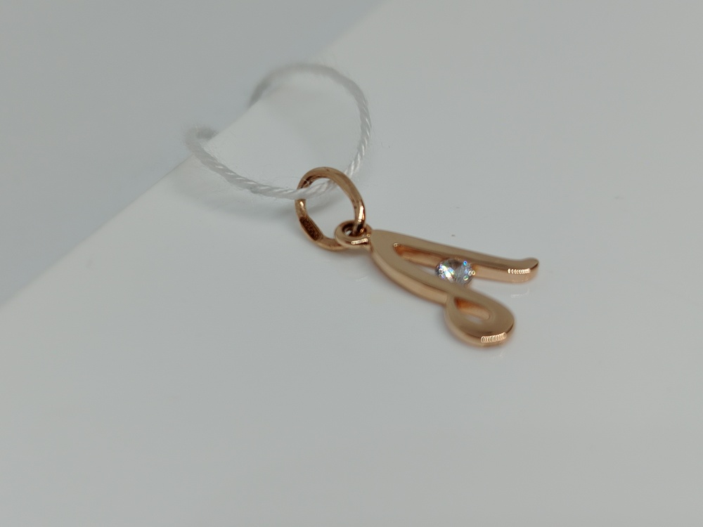 ПОДВЕСКА БУКВА А Au 585