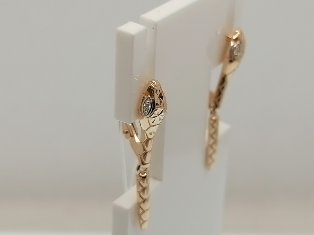 СЕРЬГИ С КАМНЯМИ (Au 585)