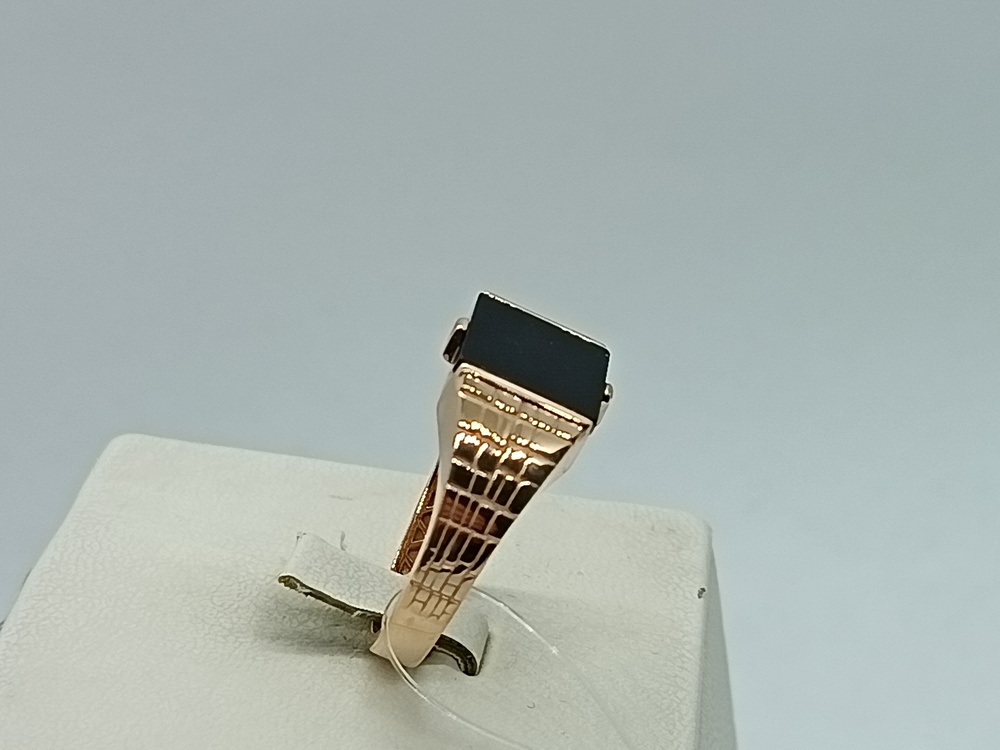 КОЛЬЦО ПЕЧАТКА оникс (Au 585)