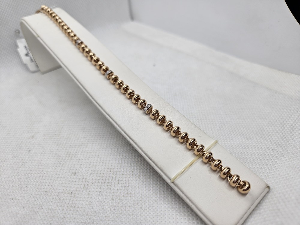 БРАСЛЕТ ФАНТАЗИЯ с камнями (Au 585)