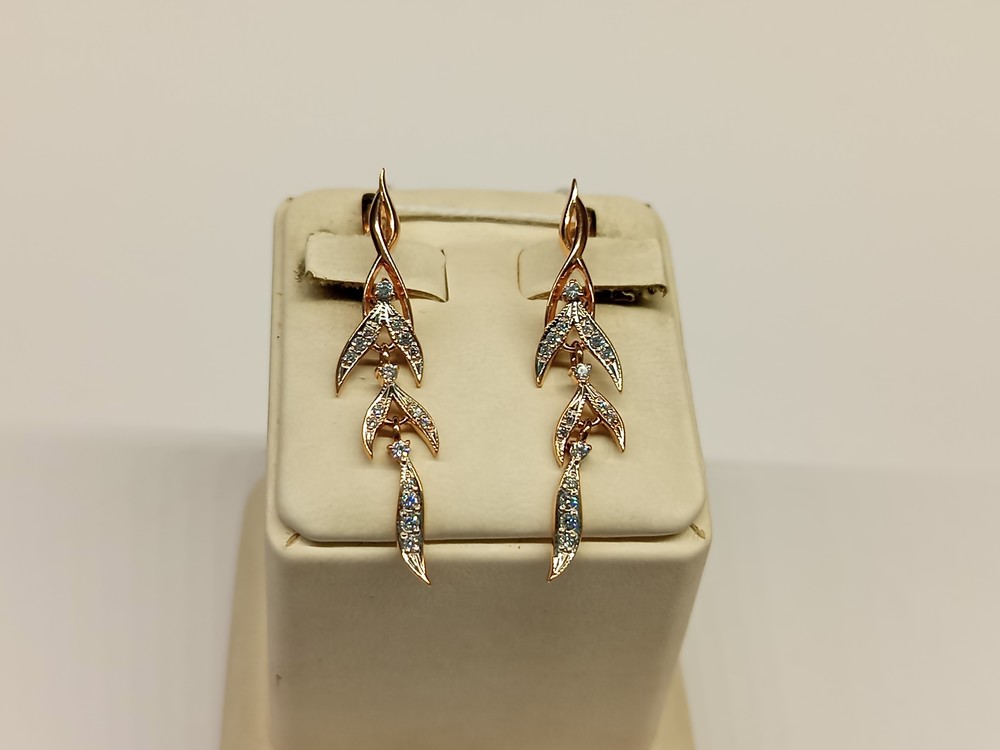 СЕРЬГИ С КАМНЯМИ (Au 585)