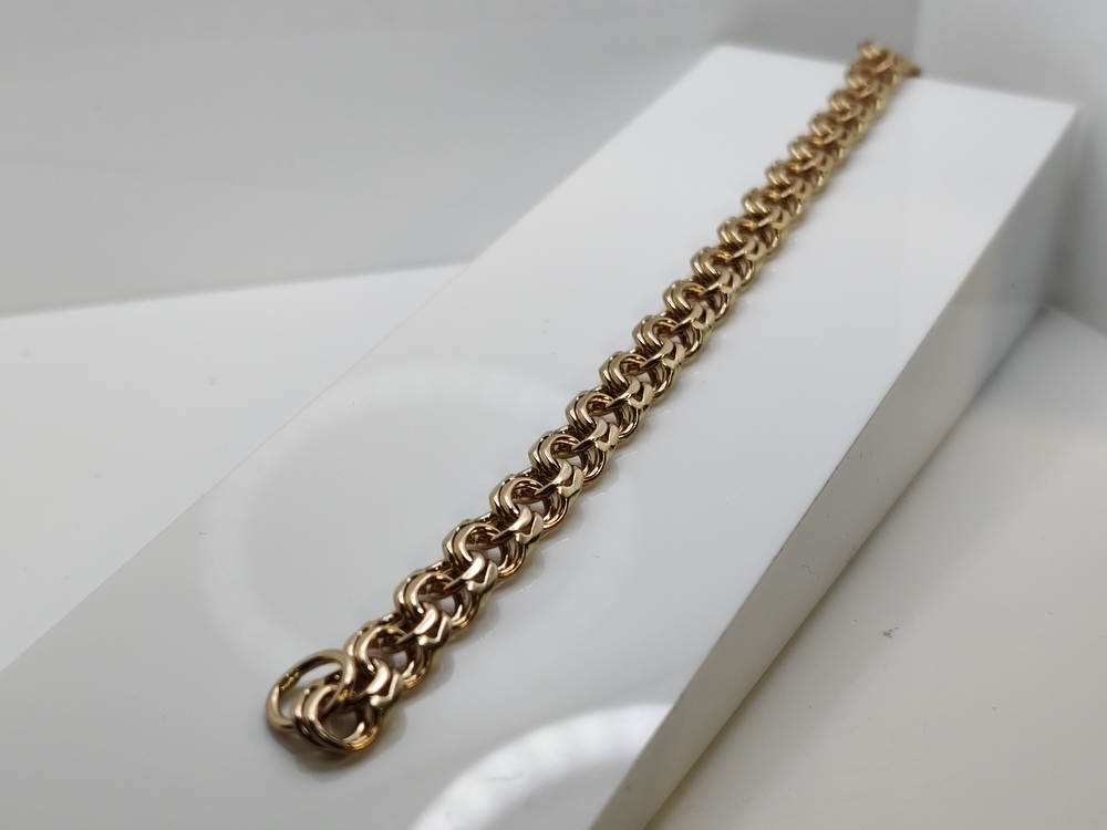 БЛБ585 БРАСЛЕТ ПОЛНОВЕСНЫЙ Бисмарк (Au 585)