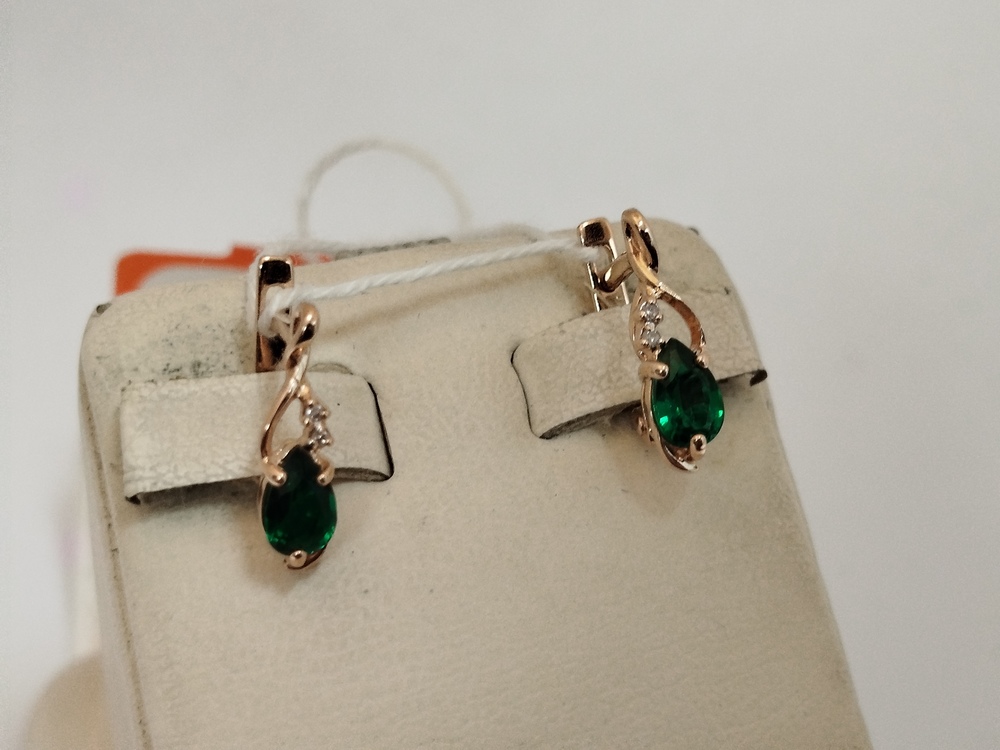 СЕРЬГИ С КАМНЯМИ (Au 585)