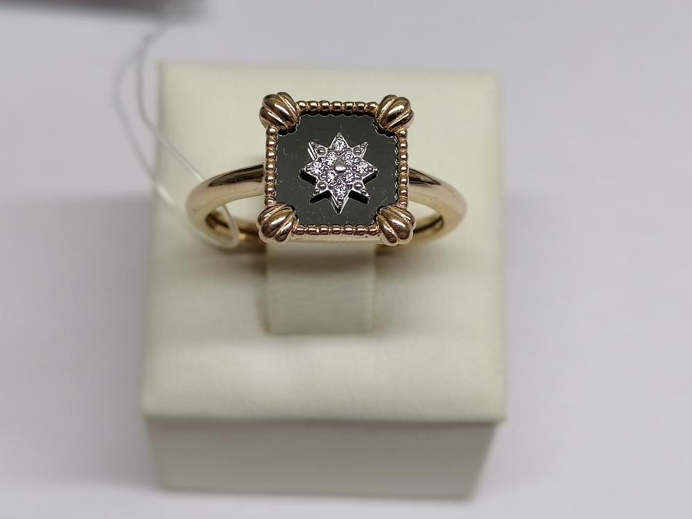 КОЛЬЦО С КАМНЯМИ (Au 585)