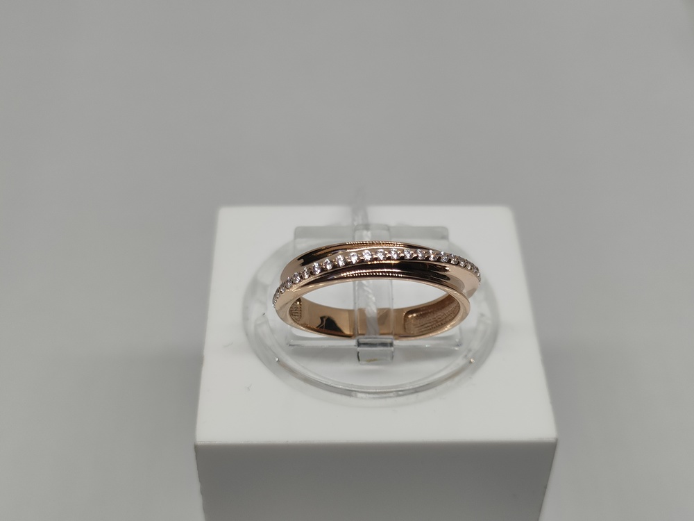 КОЛЬЦО С КАМНЯМИ (Au 585)