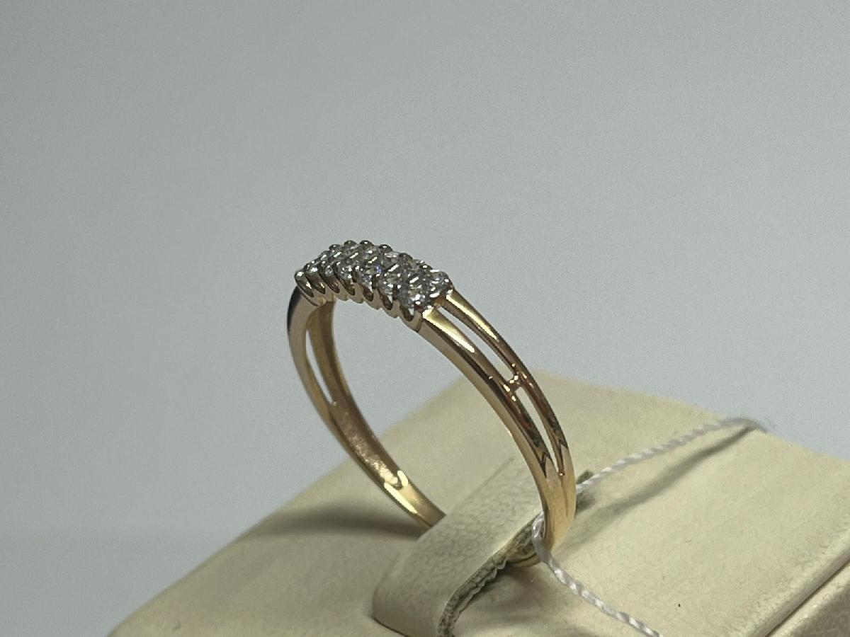 КОЛЬЦО С КАМНЯМИ (Au 585)