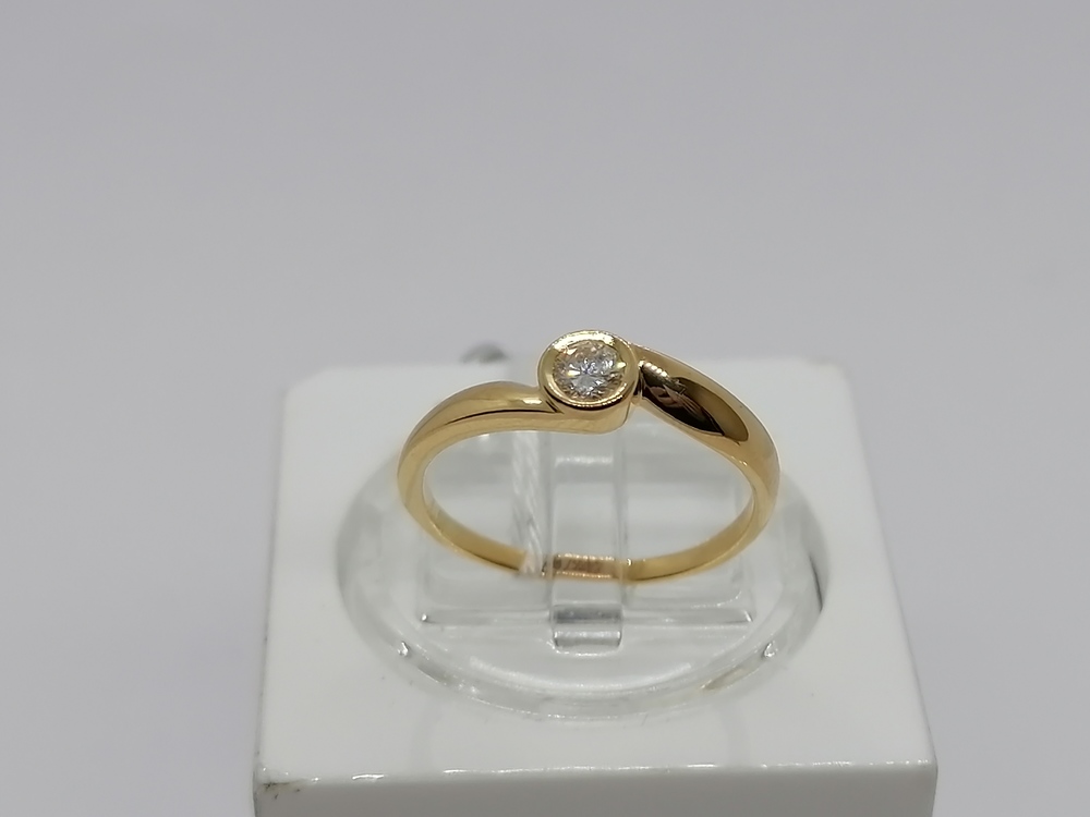 КОЛЬЦО БРИЛЛИАНТ Au 750