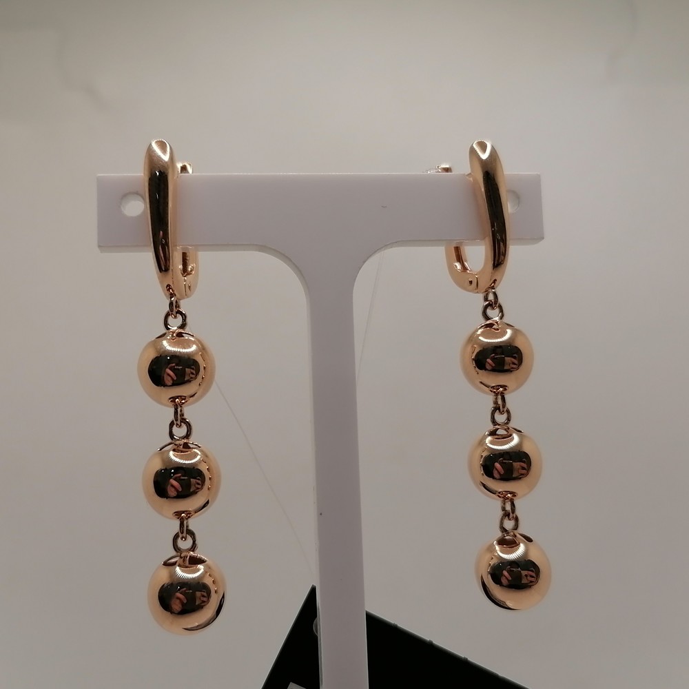 120135 СЕРЬГИ БЕЗ КАМНЯ (Au 585)