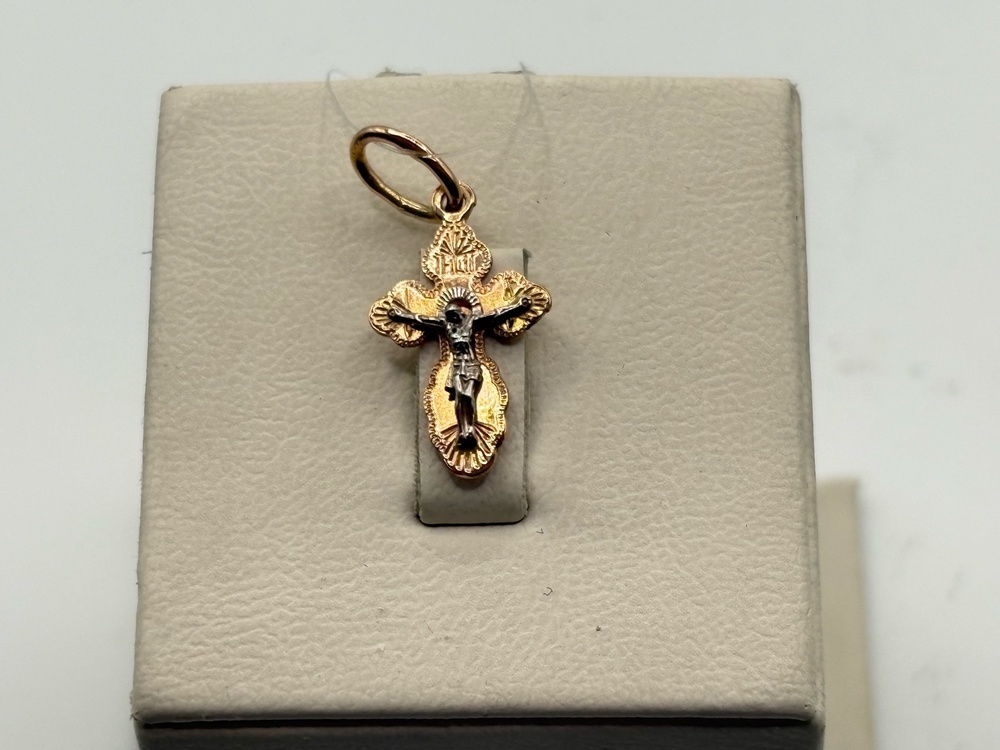 80117р ПОДВЕСКА КРЕСТ (Au 585)