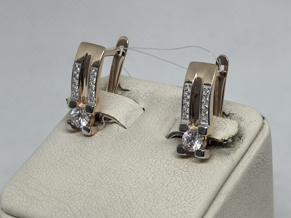 СЕРЬГИ С КАМНЯМИ (Au 585)